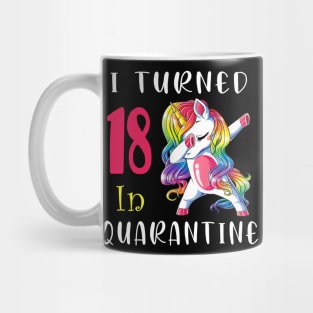 I Turned 16 in quarantine Cute Unicorn Dabbing Mug